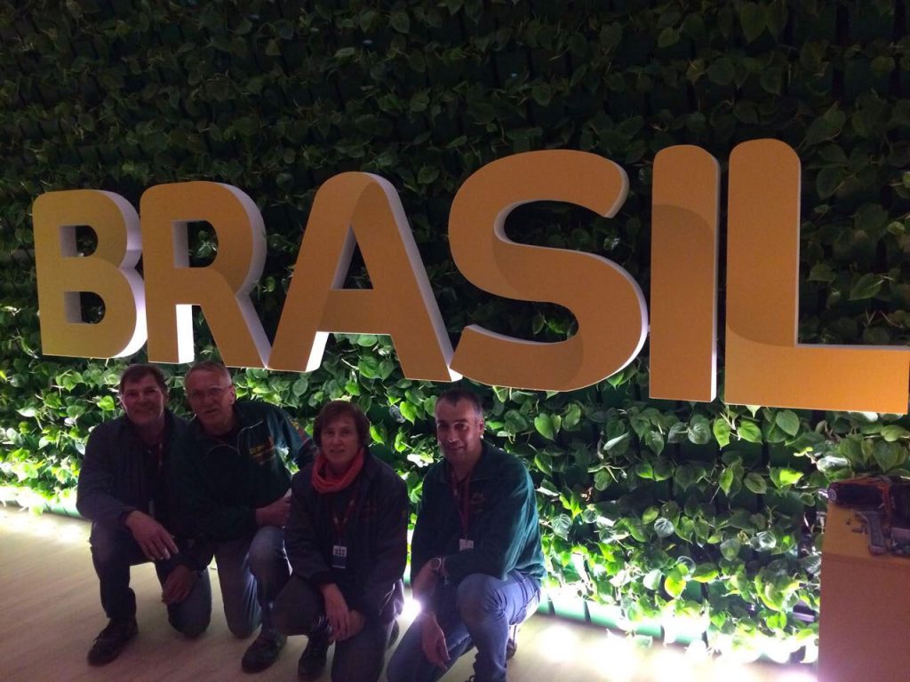 Das Team von Gärtner Gregg auf der Weltklimakonferenz